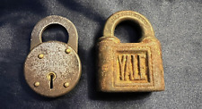 Antique Eagle Lock Co. and Yale & Towne Pad Locks NO KEYS picture