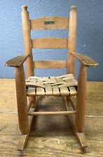 Great Smokey Moutains Souvinior Mini Wood Mini Rocking Chair 1953 Rare picture