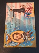 Rare 1909 Patriot Postcard Vintage Lincoln With Quote picture