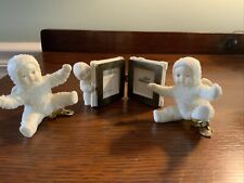 Lot Of Three Snow babies, Picture Frame And Ornaments  picture