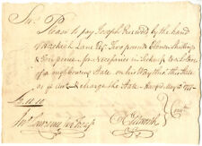 Oliver Ellsworth signed Revolutionary War Pay Order - Connecticut Revolutionary  picture