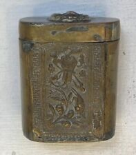 Japanese Mixed Metal Snuff Pill Box Brass Copper Antique picture
