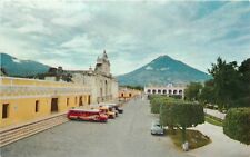 Postcard 1960s Guatemala Antigua Cathedral Bus automobile FR24-1989 picture