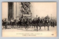 Paris France-The Parade, The Salute to the Dead, Vintage Postcard picture