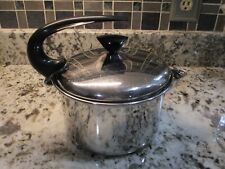 Vintage Farberware Tea Kettle 2 Quart Stainless MCM Teapot Bronx, NY U.S.A. picture