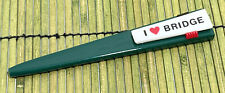 VTG Pentastic Slencil Triangle 2 Color Ink Pen I Love Bridge Clip Retracts Green picture