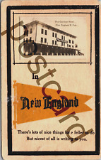 1914 NEW ENGLAND NORTH DAKOTA, Gardner Hotel,  Zercher Pioneers postcard jj314 picture