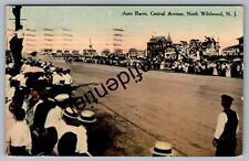 1910 Early Auto Race Through Streets w/ Vintage Race Cars North Wildwood NJ L142 picture