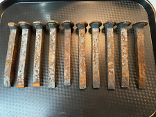 12 pcs. Railroad spikes. Carbon steel. New picture