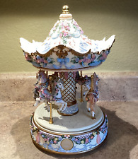 Westland Limited Edition Carousel Collection Musical Rotates 4 Horses RARE picture