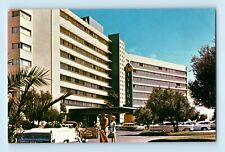 1960s Street View Riviera Hotel Las Vegas Cars Entrance Clover Room Postcard C3 picture
