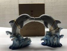 Mwah Dolphin Magnetic Salt & Pepper Shakers Set Westland #93920 picture