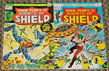 1972-1973 NICK FURY AND HIS AGENTS OF SHIELD #1 #4 MARVEL COMICS 1st PRINT ISSUE picture