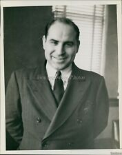 1940 Wk Ingram Chief Police South Bend Standing Arms Behind Back Photo 7X9 picture