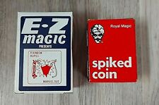 Lot x 2 Vintage Magic Tricks Spiked Coin Royal Magic Rainbow Ropes E-Z Magic NEW picture
