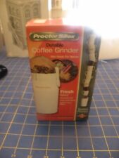 New in Box  Proctor Silex Coffee Grinder CM03 Fresh Grind White retractable cord picture