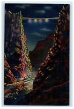 c1930s The Royal Gorge Illuminated By Floodlight at Night Unposteed Postcard picture