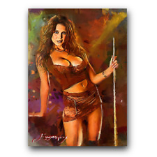 Miriam Gonzalez #6 Art Card Limited 44/50 Edward Vela Signed (Celebrities Women) picture