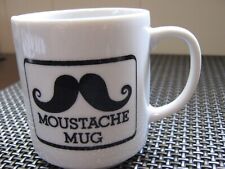 Vintage Black and White Collectable Moustache  Mug  made in Japan picture