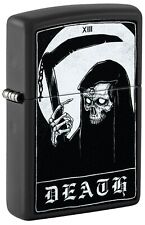 Zippo Lighter: Tarot Card #13, Death - Black Matte 81452 picture