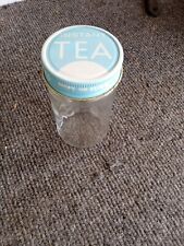 Vintage Glass Jar Instant Tea Empty  picture