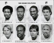 1983 Press Photo Miami Dolphins Football Player Headshots - srs01494 picture