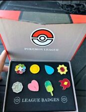 Pokemon Cartoon Anime All 8 Kanto Gym Badges Gen. 1 for Cosplay - Collector Box picture