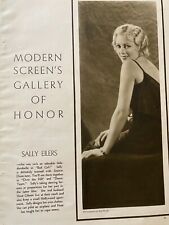 Sally Eilers, Warner Baxter, Double Full Page Vintage Pinup picture