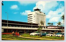 c1960s Honolulu International Airport~Aloha Week Traffic~Hawaii HI~VTG Postcard picture
