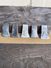 Vintage lot of five 2-1/4 Lb. boys axe heads. 2 Collins, 1 Plumb, 1 RedDiamond picture