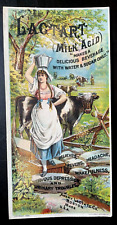 Vintage Trade Card 1884 Lactart Milk Acid, Avery Lactste Co., Boston, Ma. picture