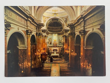 Interior of the Sanctuary of Virgin Saint Gemma Goriano Sicoli Italy Postcard picture
