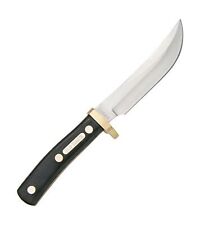 Old Timer Woodsman High Carbon Fixed Blade Knife Sawcut Handle Hunting Camping picture