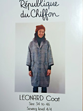 Republique du Chiffon Leonard Coat  sewing pattern Size 34-36  Envelope Damage picture