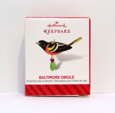 Hallmark 2014 Baltimore Oriole Miniature Ornament Beauty of Birds Series Mini picture
