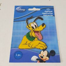 Disney Channel  Pluto Applique Embroidered Iron On Patch 2010 New Sealed Package picture