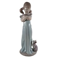 Lladro Don’t Forget Me Girl with Kittens Cat Gloss Porcelain Figurine #5743 8