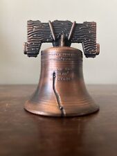 Vintage Antique Copper or Bronze Liberty Bell Replica Mini Bell  picture