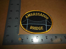 Detroit Windsor Ambassador Bridge Patch~Michigan~MI~USA~Ontario~Canada~Used~ picture