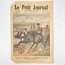1902 Le Petit Journal Antique Paper Newspaper Illustre France number 603  picture