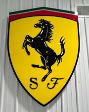 Ferrari Sign, LED lit, garage, dealership, car collection, showroom. 60” tall. picture