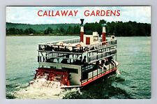 Pine Mountain GA-Georgia, Callaway Gardens Paddlewheel Boat Vintage Postcard picture
