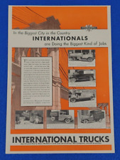 1931 INTERNATIONAL HARVESTER TRUCK ORIGINAL PRINT AD SPEED AND HEAVY DUTY MODELS picture