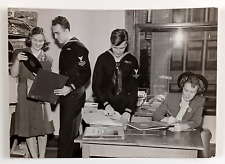 1944 Seattle WA Symphony Orchestra Studio Records For Sailors VTG Press Photo picture