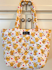 Pokemon Pikachu Pocket Monsters Quilted Tote Bag Medium picture