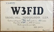 1937 - QSL Card - Drexel Hill, Pennsylvania USA - Ken Smith -W3FID picture