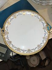 LS & S Coiffe Limoges France Sm Plate Gold Encrusted 6.25 Floral Garland Antique picture