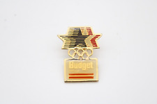 1984 Los Angeles Olympic Games Summer Budget Rental Car Pin Vintage VTG Lapel LA picture