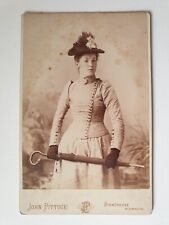 Cabinet Photo Of A Lady With An Umbrella. John Pittuck, Stonehouse, Plymouth. picture