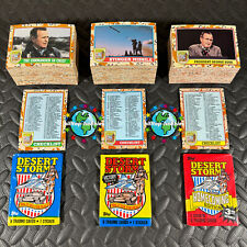 1991 TOPPS DESERT STORM 264-CARD SET +3-WRAPPERS SERIES 1,2,3 VICTORY/HOMECOMING picture